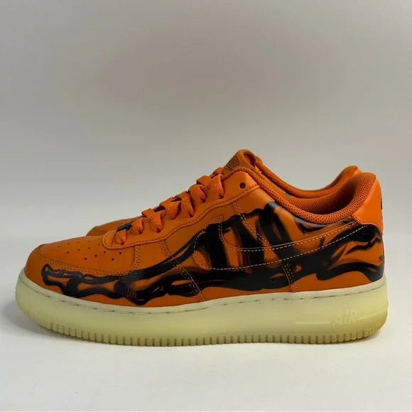 Nike Air Force 1 “Orange Skeleton Halloween” 2023 - Picture 6 of 8